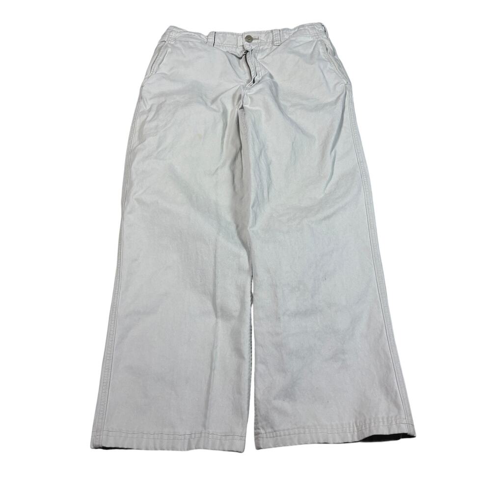vintage y2k 2000s Abercrombie and Fitch baggy wide leg khaki pants 34x30 skater
